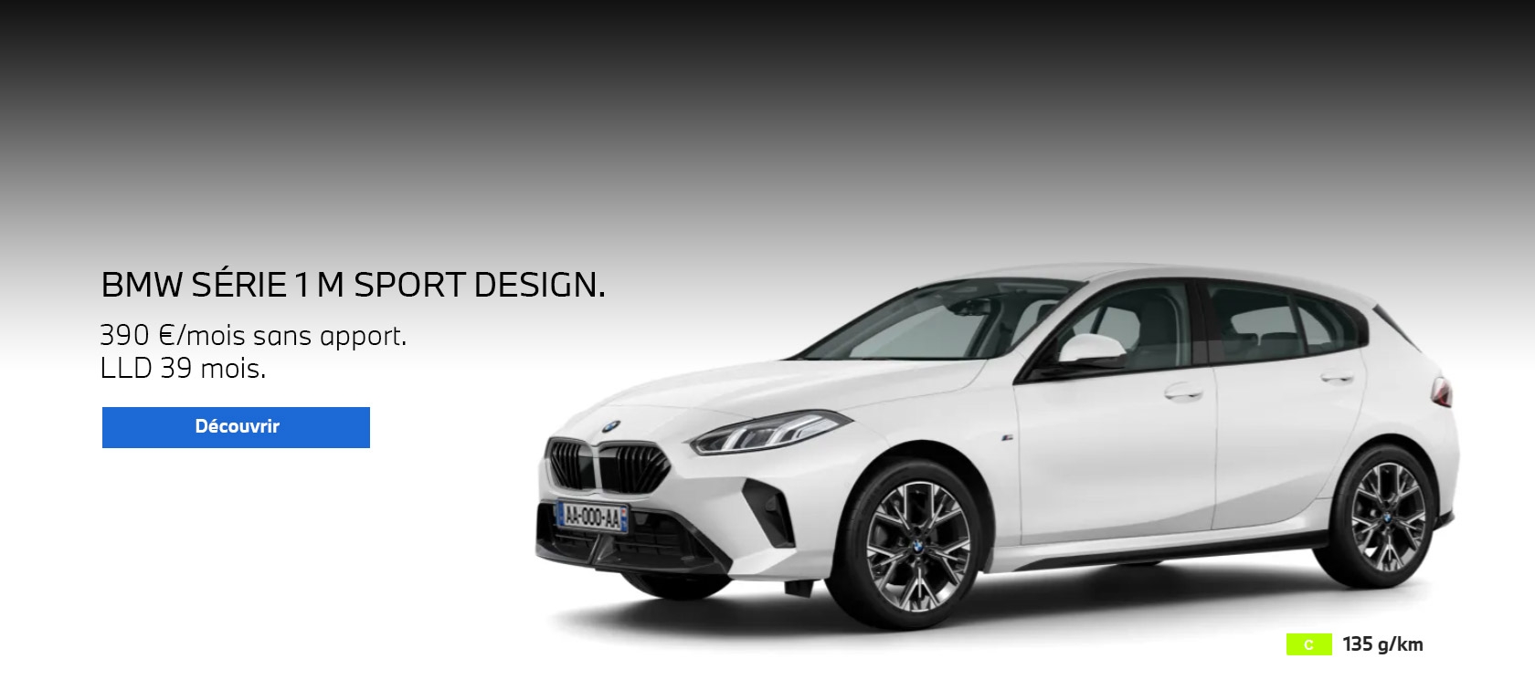 Votre BMW Série 1 M Sport Design à partir de 390 € / mois